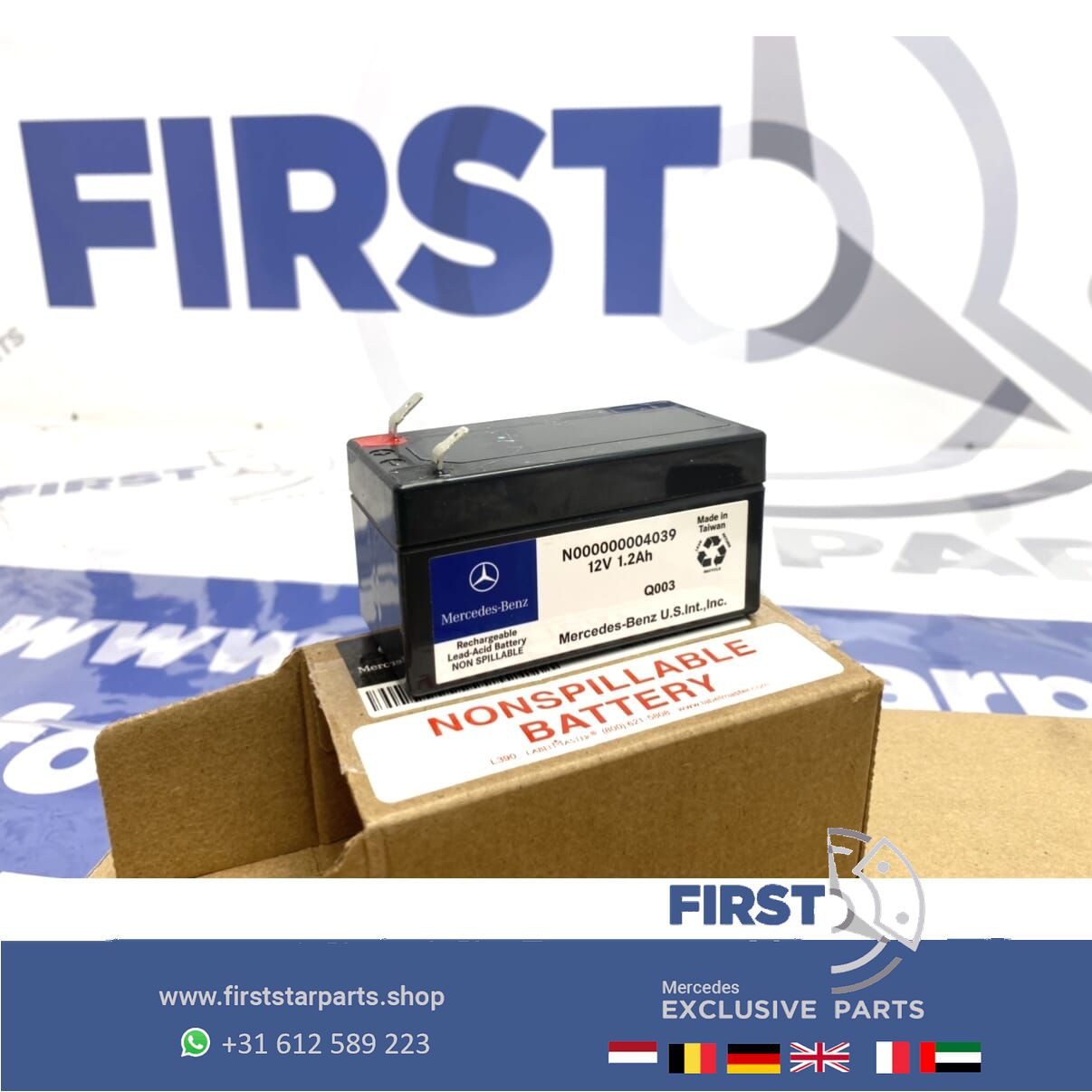 BACKUP ACCU A B C CLA CLS E G GLA GLC GLE GT S V Clase originalinalinalinalinalINEEL MERCEDES 2016-2022 battery car brand original usado en Menorca