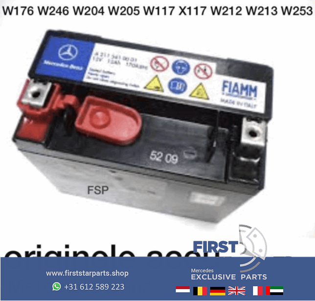 Mercedes ACCU A B C CLA CLS E G GLA GLC GLE S V Clase originalinalinalinalinalineel 2012-2018 battery car brand original usado en Menorca