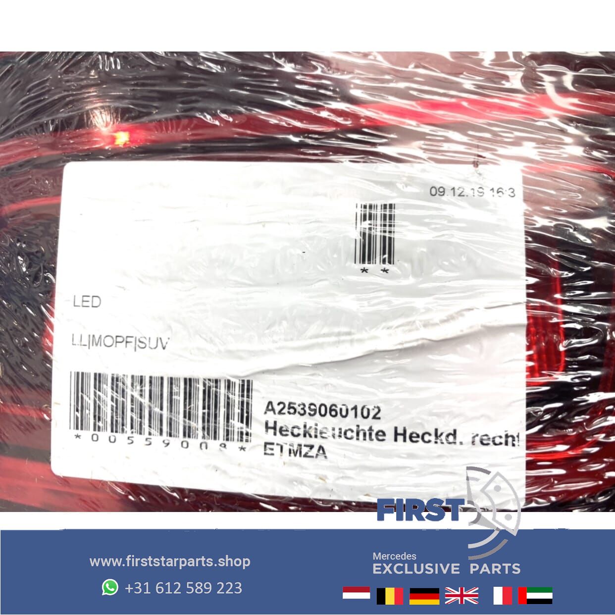 W253 FACELIFT GLC LED ACHTERLICHT SET RECHTS Mercedes 2020-2022 originalINEEL LINKS grille head lamp single usado en Menorca foto 5