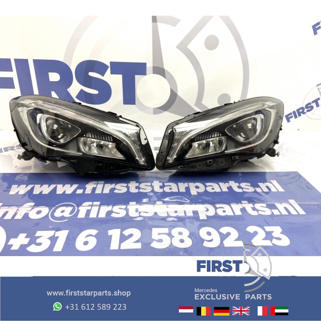 W117 C117 X117 CLA FACELIFT LED Koplampen SET originalineel Mercedes LINKS RECHTS 2013-2019 headlight left and right usado en Menorca