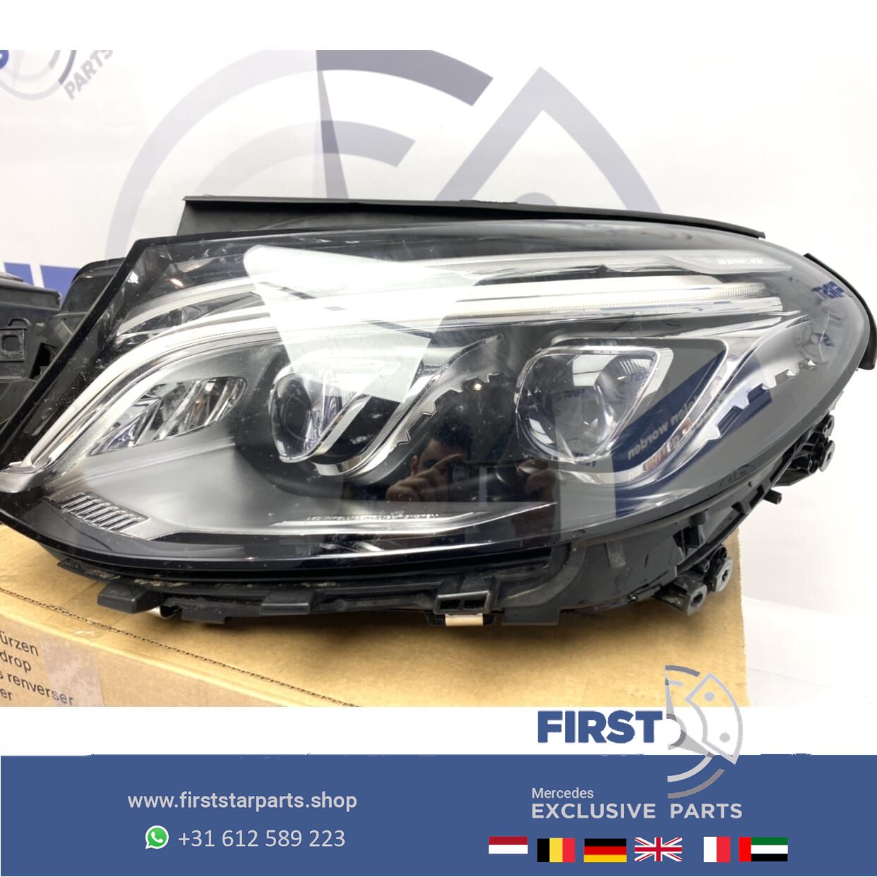 W166 C292 GLE63 AMG HP LED KOPLAMP LINKS Mercedes 2014-2020 originalINEEL LINKER LAMP High Performance headlight left and right usado en Menorca