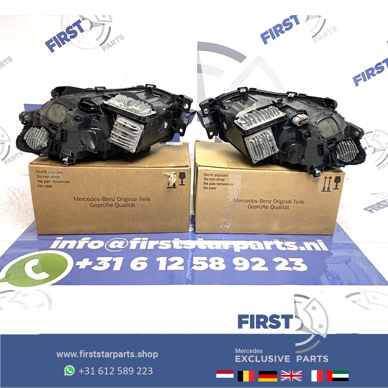 W166 C292 GLE63 AMG HP LED KOPLAMP LINKS Mercedes 2014-2020 originalINEEL LINKER LAMP High Performance headlight left and right usado en Menorca foto 3