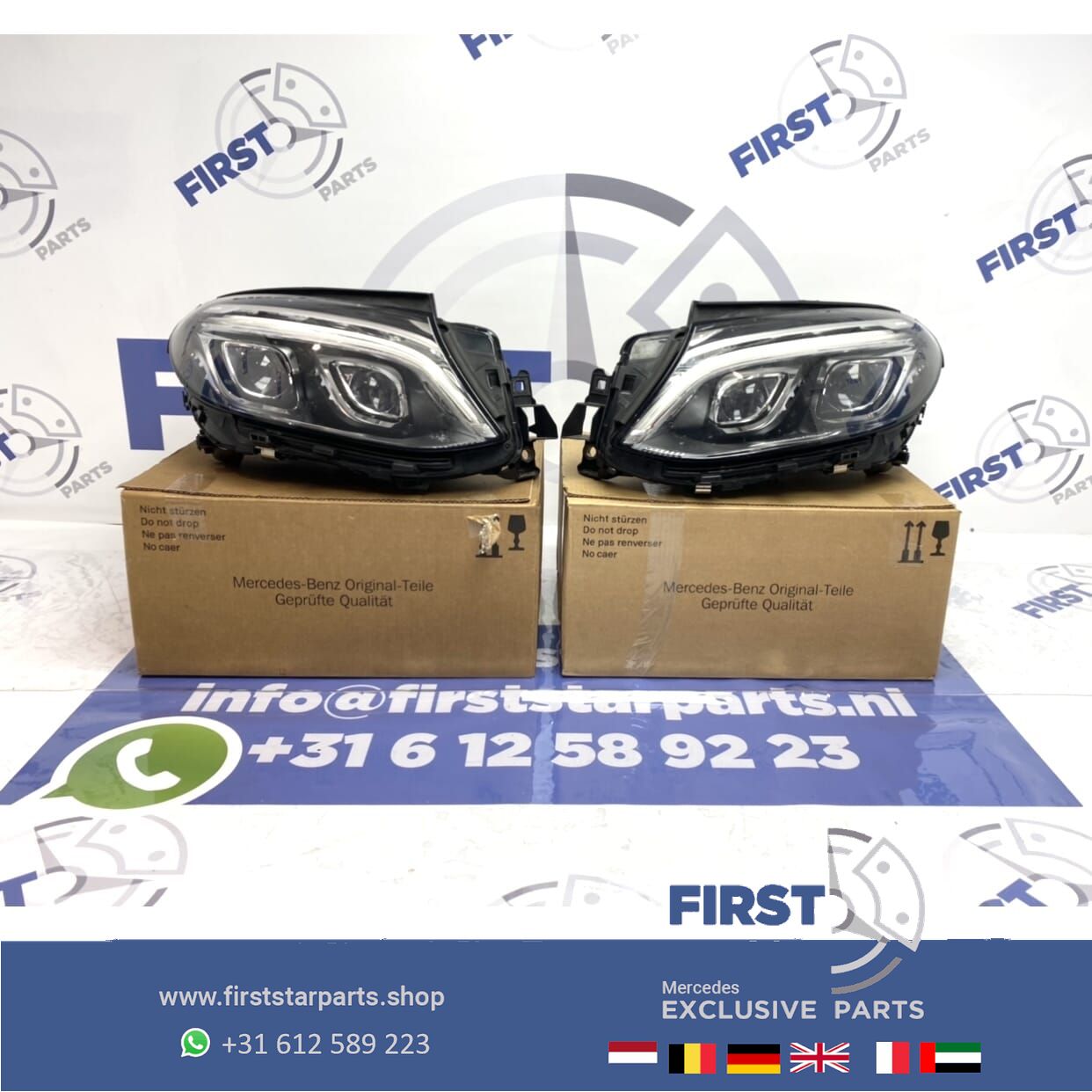 W166 C292 GLE63 AMG HP LED KOPLAMP LINKS Mercedes 2014-2020 originalINEEL LINKER LAMP High Performance headlight left and right usado en Menorca foto 4