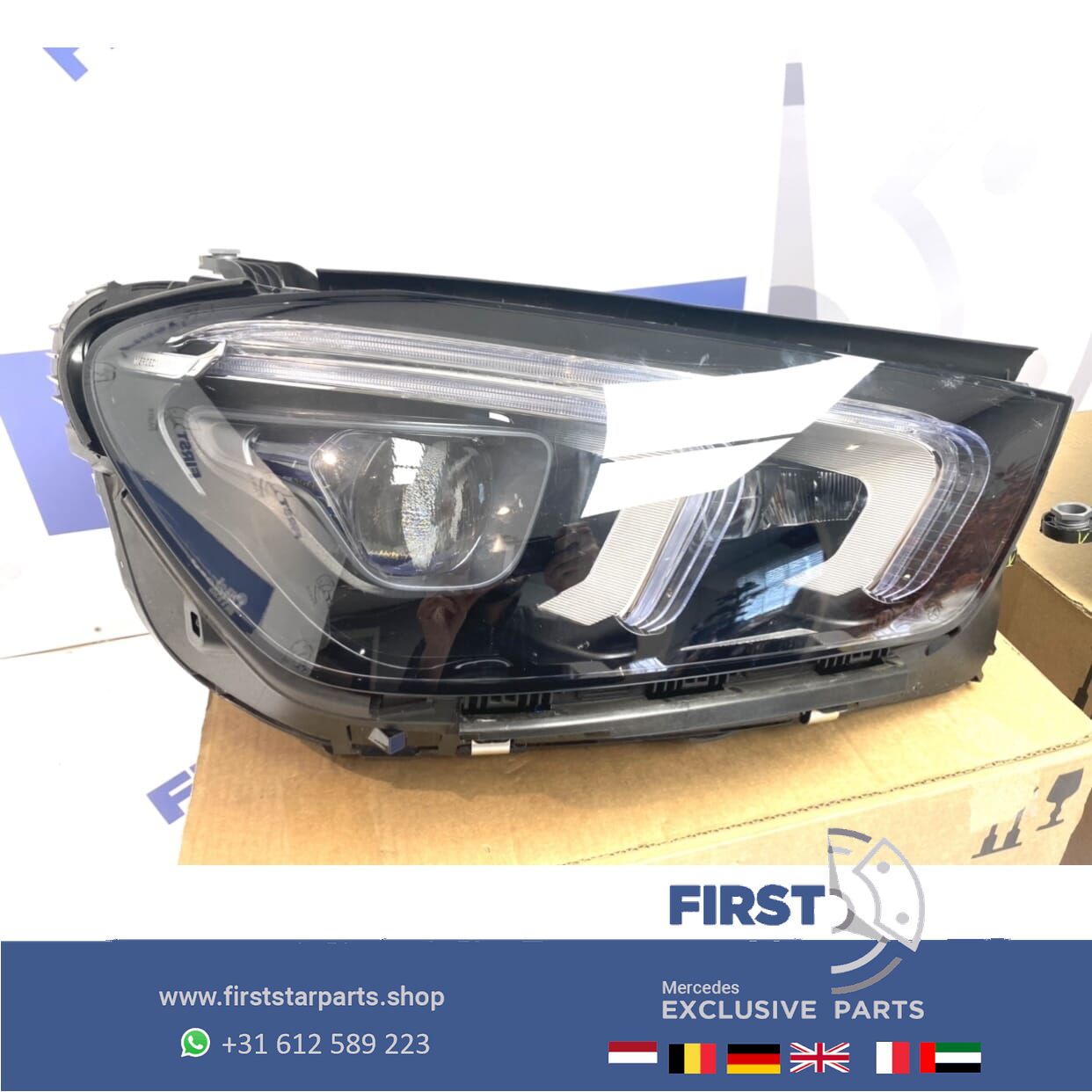 W167 V167 C167 GLE MULTIBEAM LED KOPLAMPEN Mercedes 2019-2021 originalINEEL LINKS of RECHTS headlight left and right usado en Menorca foto 2