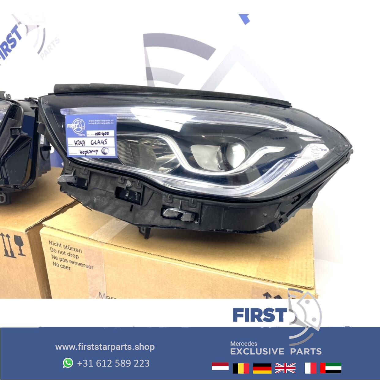 H247 GLA 2021 KOPLAMP LINKS originalineel Mercedes HIGH PERFORMANCE 2018-2022 headlight left and right usado en Menorca