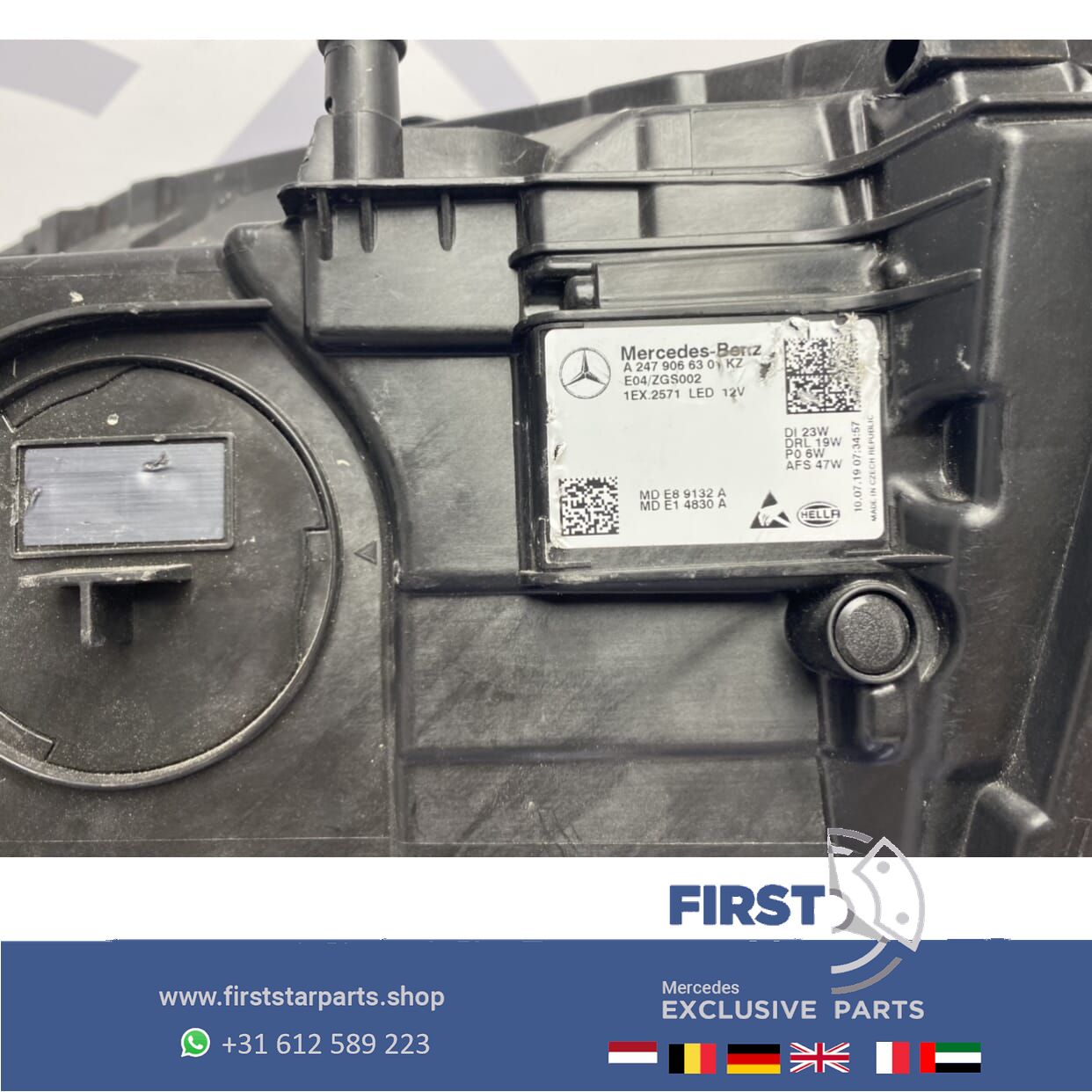 H247 GLA 2021 KOPLAMP LINKS originalineel Mercedes HIGH PERFORMANCE 2018-2022 headlight left and right usado en Menorca foto 3