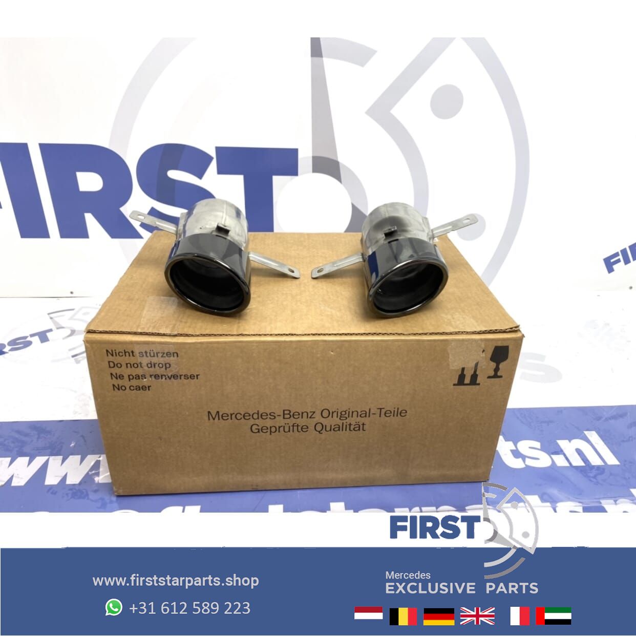 W177 V177 A Clase A35 AMG escape SIERSTUKKEN ZWART originalineel Mercedes 2018-2022 exhaust decoration usado en Menorca
