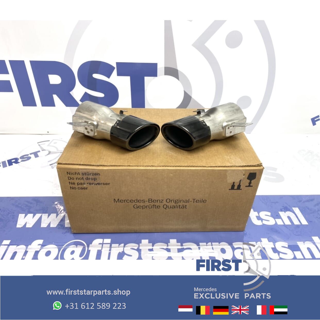 W177 V177 A Clase A35 AMG escape SIERSTUKKEN ZWART originalineel Mercedes 2018-2022 exhaust decoration usado en Menorca foto 2