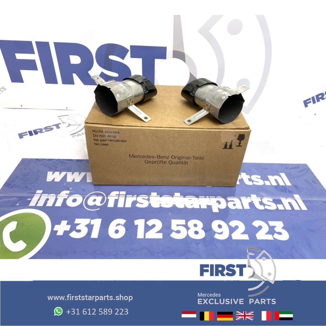 W177 V177 A Clase A35 AMG escape SIERSTUKKEN ZWART originalineel Mercedes 2018-2022 exhaust decoration usado en Menorca foto 4