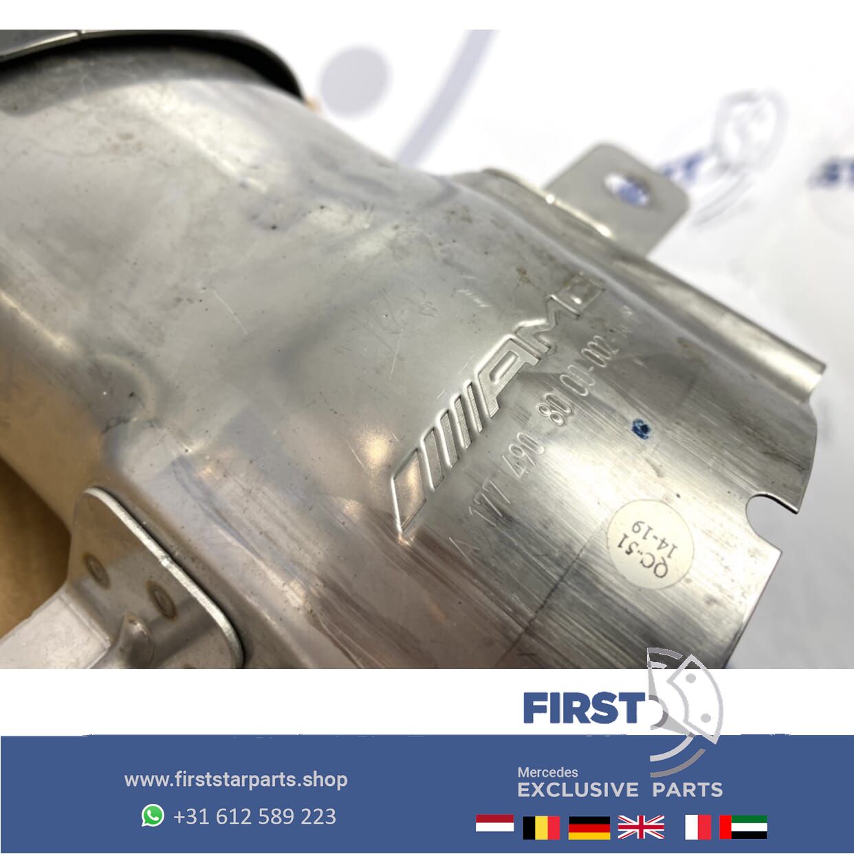 W177 V177 A Clase A35 AMG escape SIERSTUKKEN ZWART originalineel Mercedes 2018-2022 exhaust decoration usado en Menorca foto 6