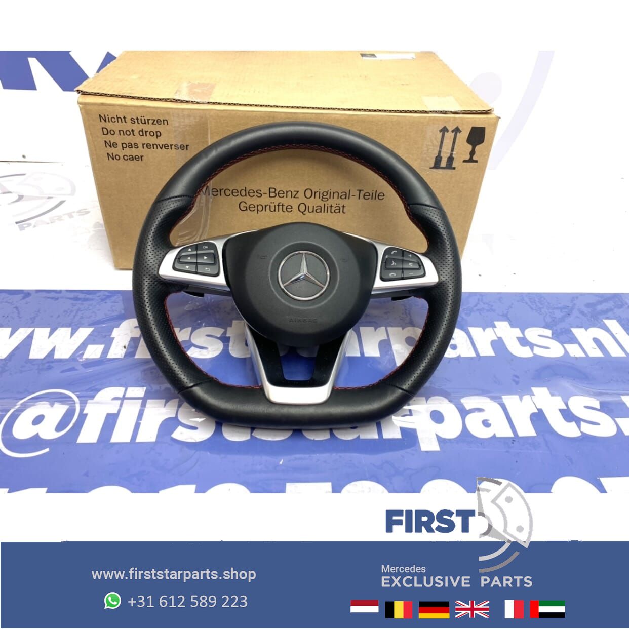 AMG STUUR + AIRBAG A B C CLA G E GLA ML GLE Clase originalINEEL Mercedes 2007-2019 steering wheel usado en Menorca foto 3