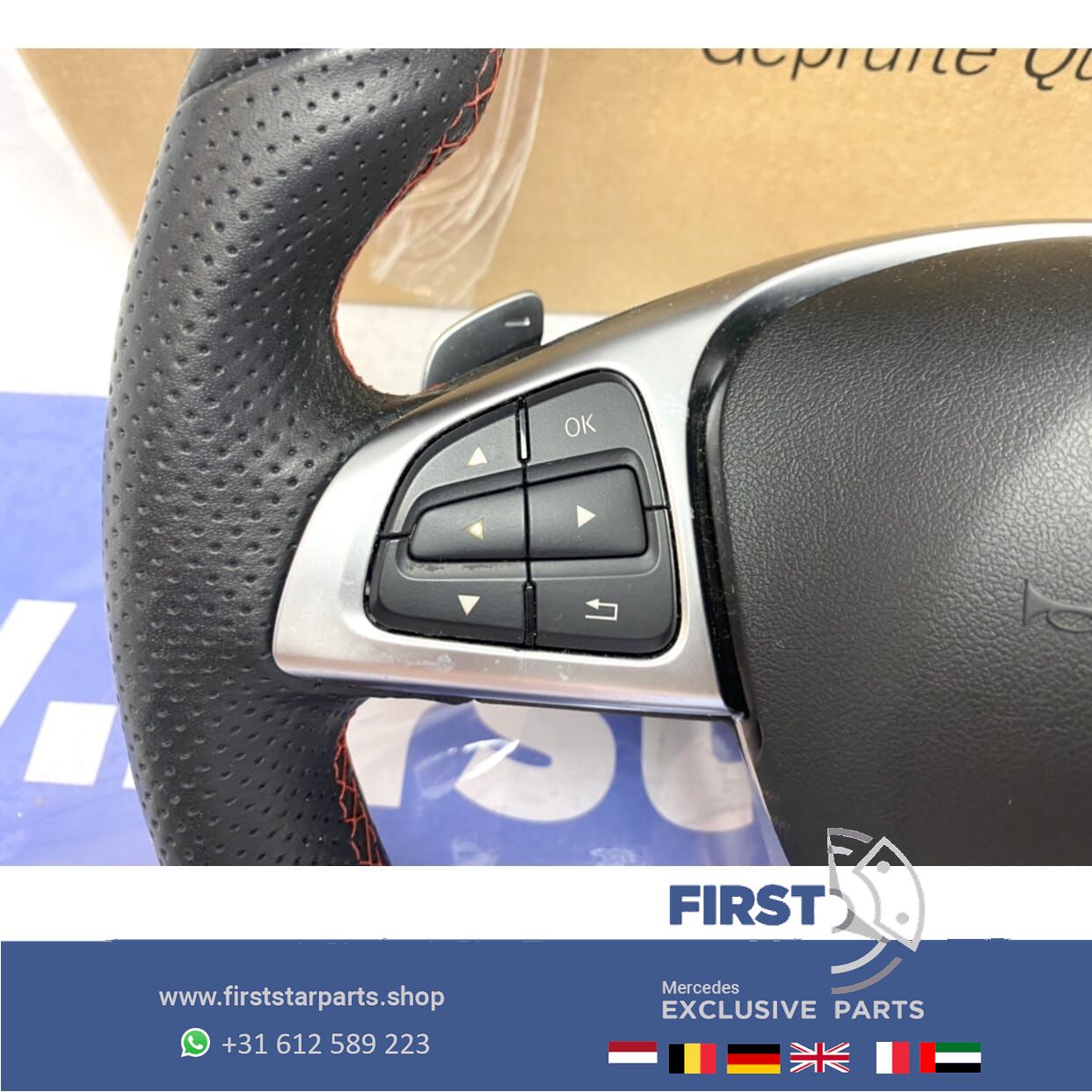 AMG STUUR + AIRBAG A B C CLA G E GLA ML GLE Clase originalINEEL Mercedes 2007-2019 steering wheel usado en Menorca foto 5