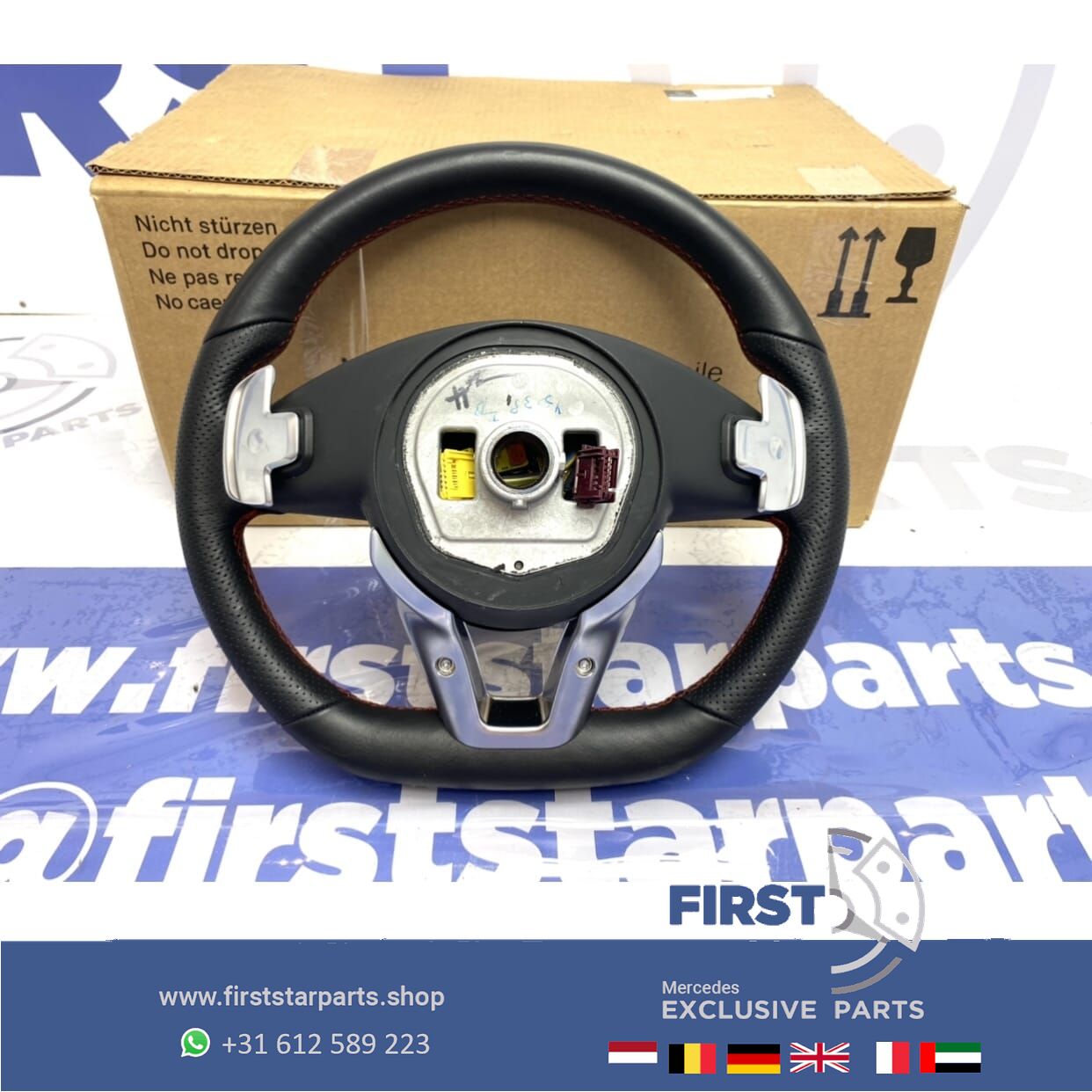 AMG STUUR + AIRBAG A B C CLA G E GLA ML GLE Clase originalINEEL Mercedes 2007-2019 steering wheel usado en Menorca foto 8
