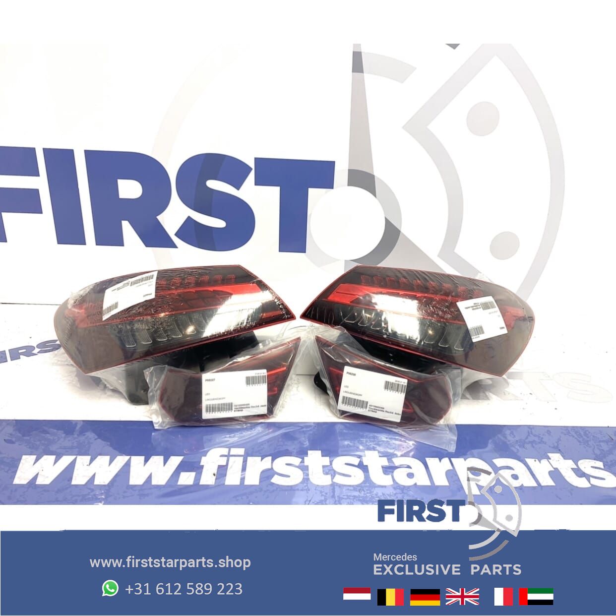 W213 FACELIFT ACHTERLICHTEN SET LINKS + RECHTS completo Mercedes E Clase SEDAN 2020-2023 originalINEEL MB tail light left and right usado en Menorca