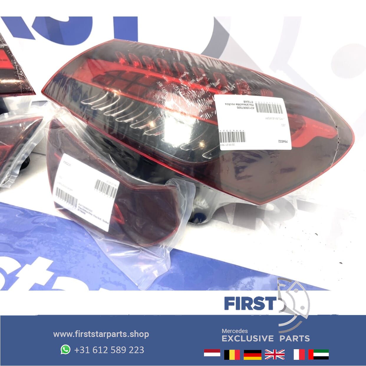 W213 FACELIFT ACHTERLICHTEN SET LINKS + RECHTS completo Mercedes E Clase SEDAN 2020-2023 originalINEEL MB tail light left and right usado en Menorca foto 4