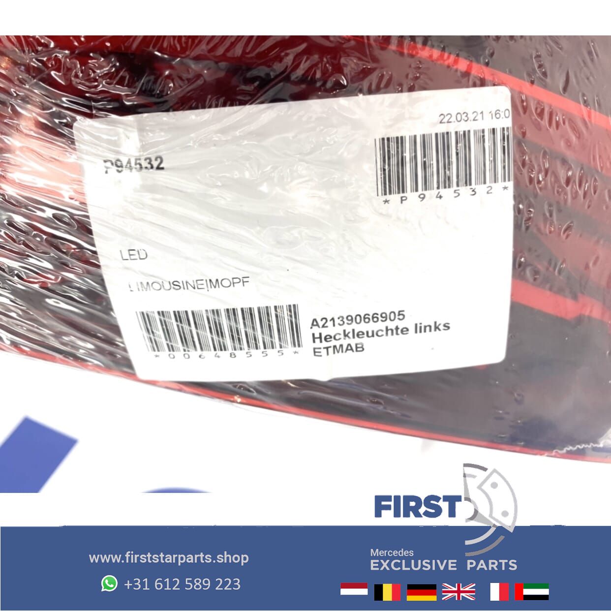 W213 FACELIFT ACHTERLICHTEN SET LINKS + RECHTS completo Mercedes E Clase SEDAN 2020-2023 originalINEEL MB tail light left and right usado en Menorca foto 5