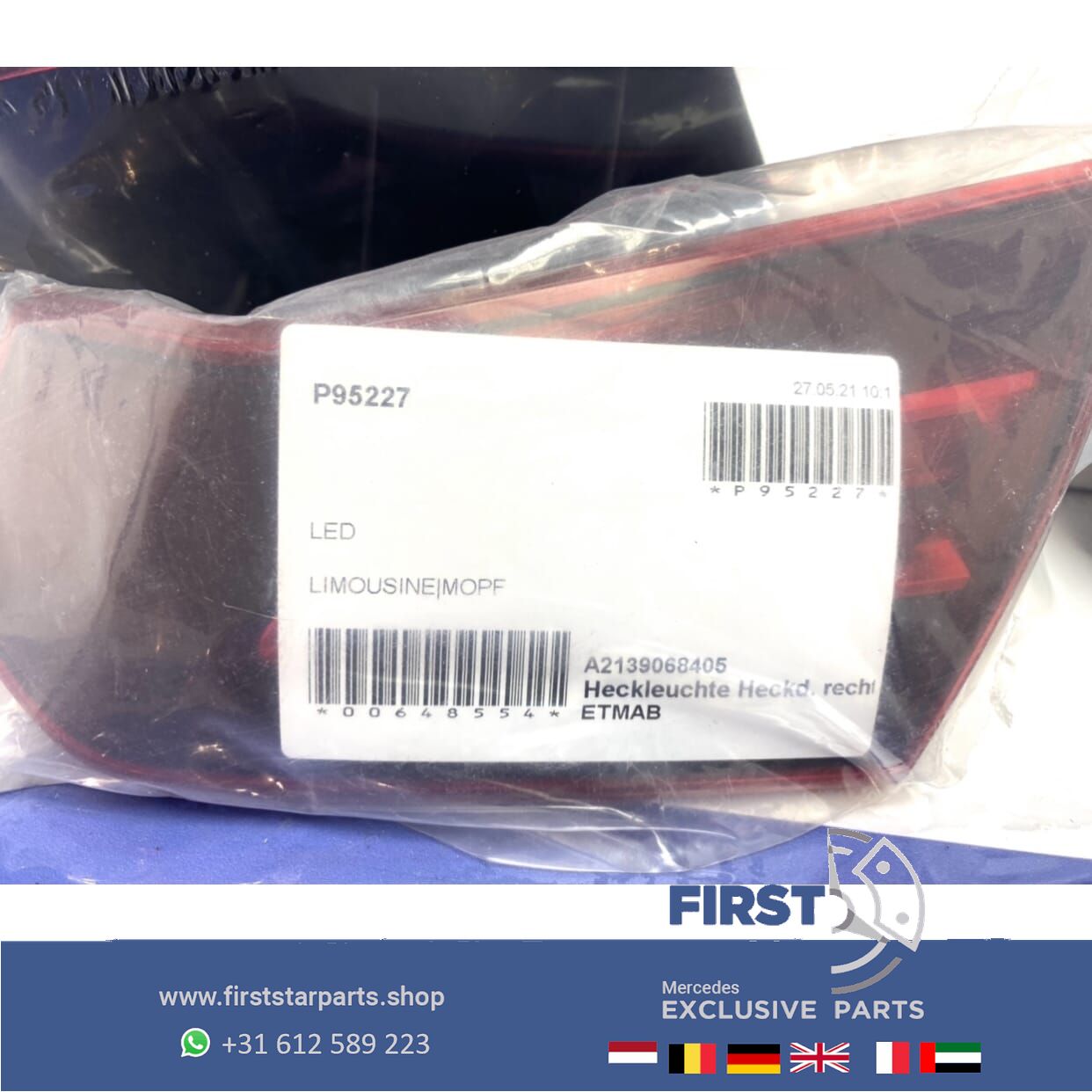 W213 FACELIFT ACHTERLICHTEN SET LINKS + RECHTS completo Mercedes E Clase SEDAN 2020-2023 originalINEEL MB tail light left and right usado en Menorca foto 8