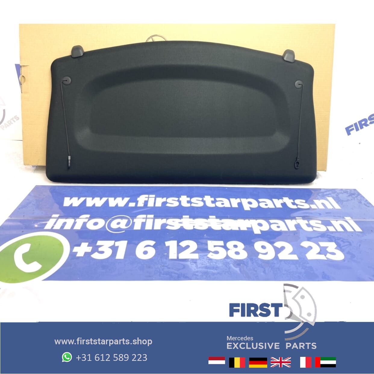 W177 A Clase A35 A45 AMG HOEDENPLANK A1776905400 Mercedes ZWART 2019-2025 A17769054009F93 rear shelf roll cover usado en Menorca foto 3