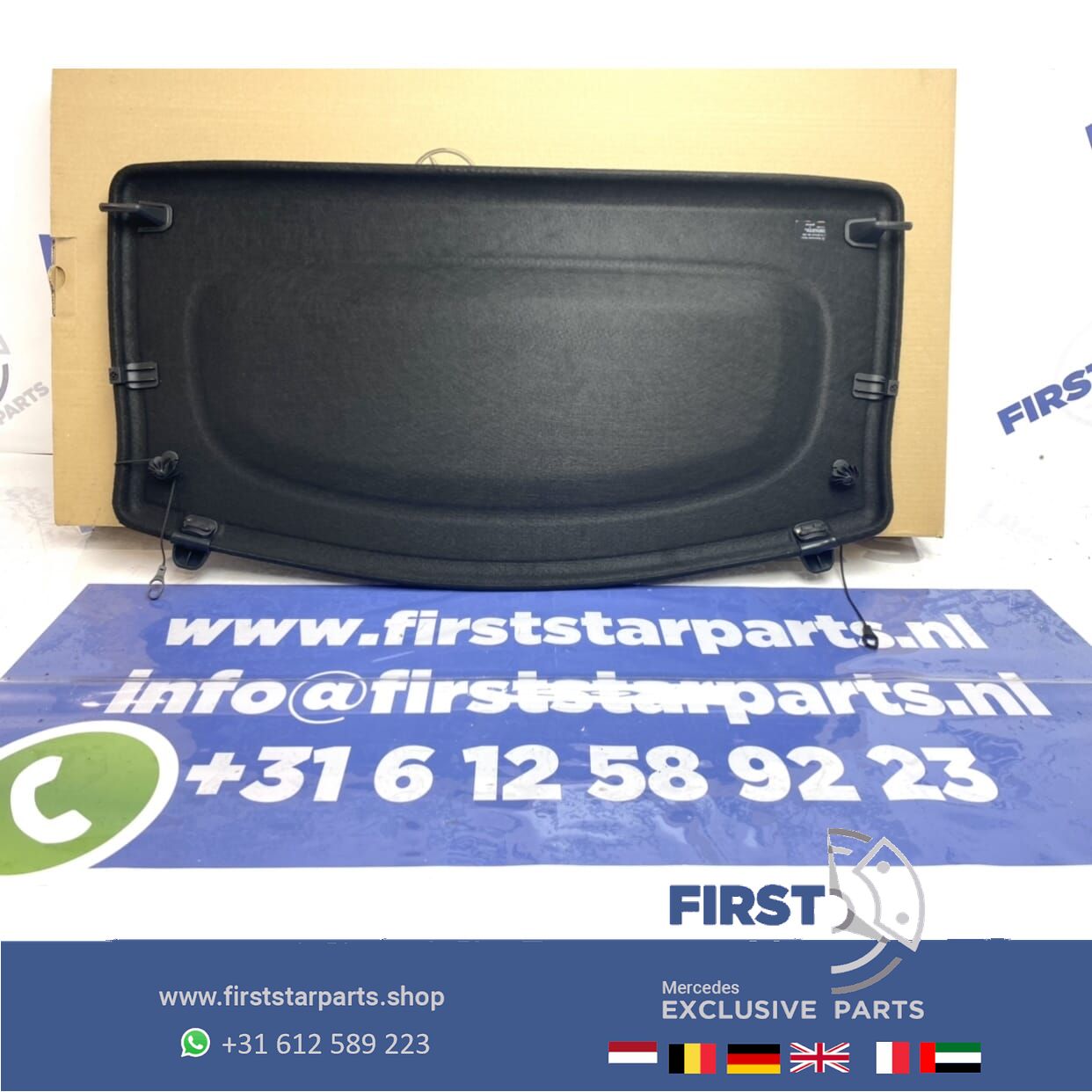 W177 A Clase A35 A45 AMG HOEDENPLANK A1776905400 Mercedes ZWART 2019-2025 A17769054009F93 rear shelf roll cover usado en Menorca foto 4