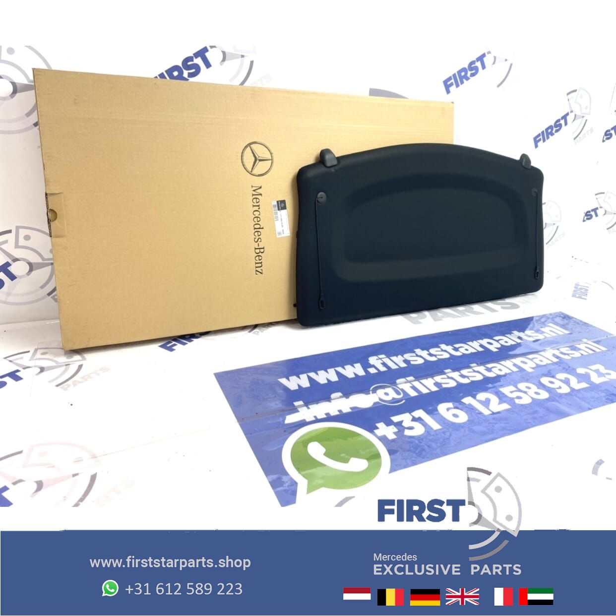 W177 A Clase A35 A45 AMG HOEDENPLANK A1776905400 Mercedes ZWART 2019-2025 A17769054009F93 rear shelf roll cover usado en Menorca foto 5