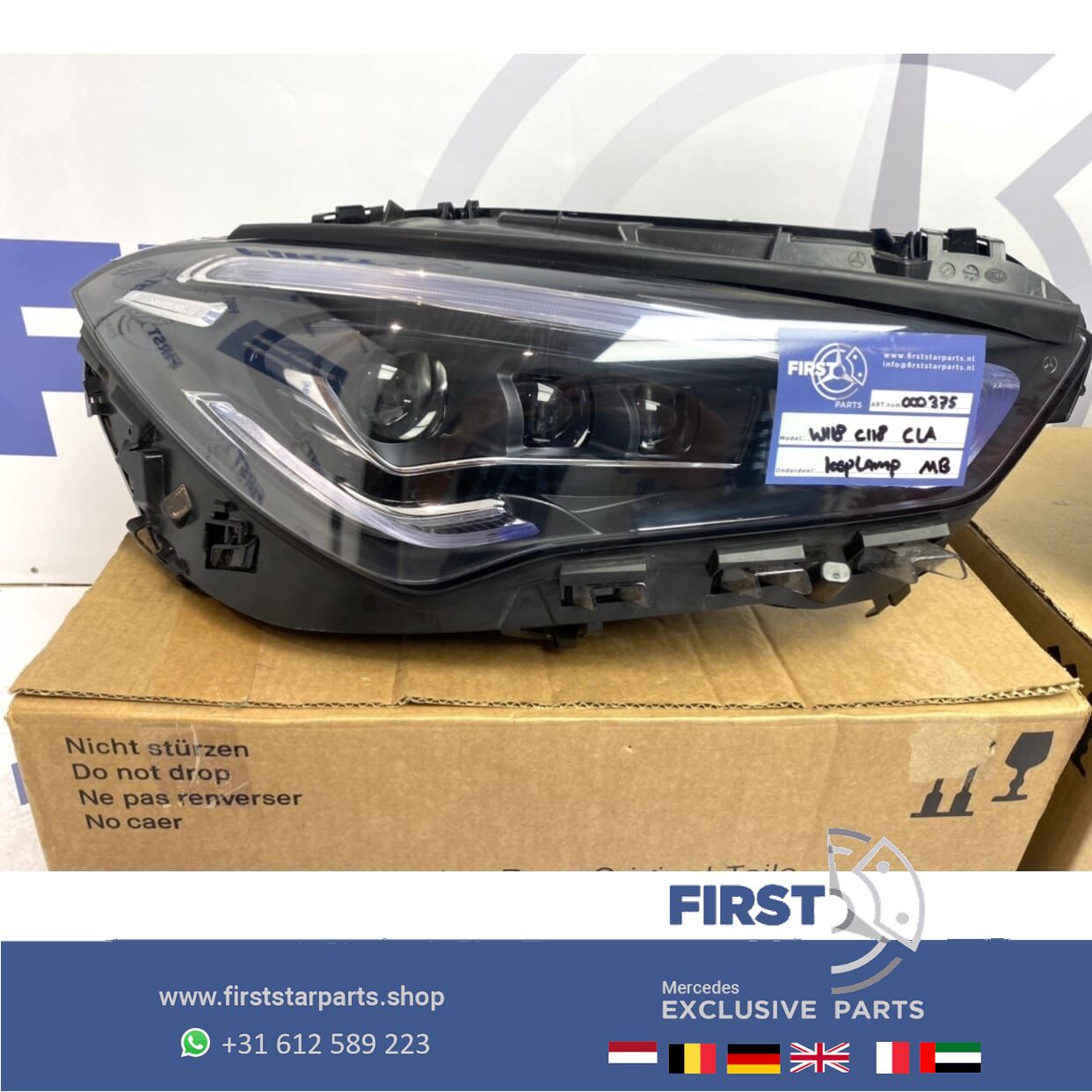 W118 LED MULTIBEAM KOPLAMPEN Mercedes CLA 2018-2022 LINKS RECHTS originalINEEL headlight left and right usado en Menorca foto 2