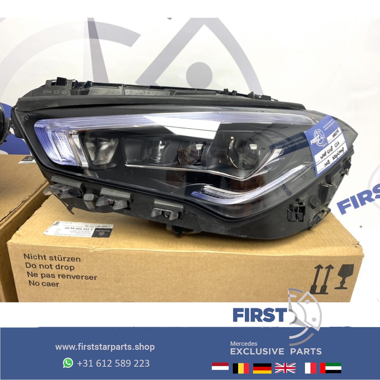 W118 LED MULTIBEAM KOPLAMPEN Mercedes CLA 2018-2022 LINKS RECHTS originalINEEL headlight left and right usado en Menorca foto 3