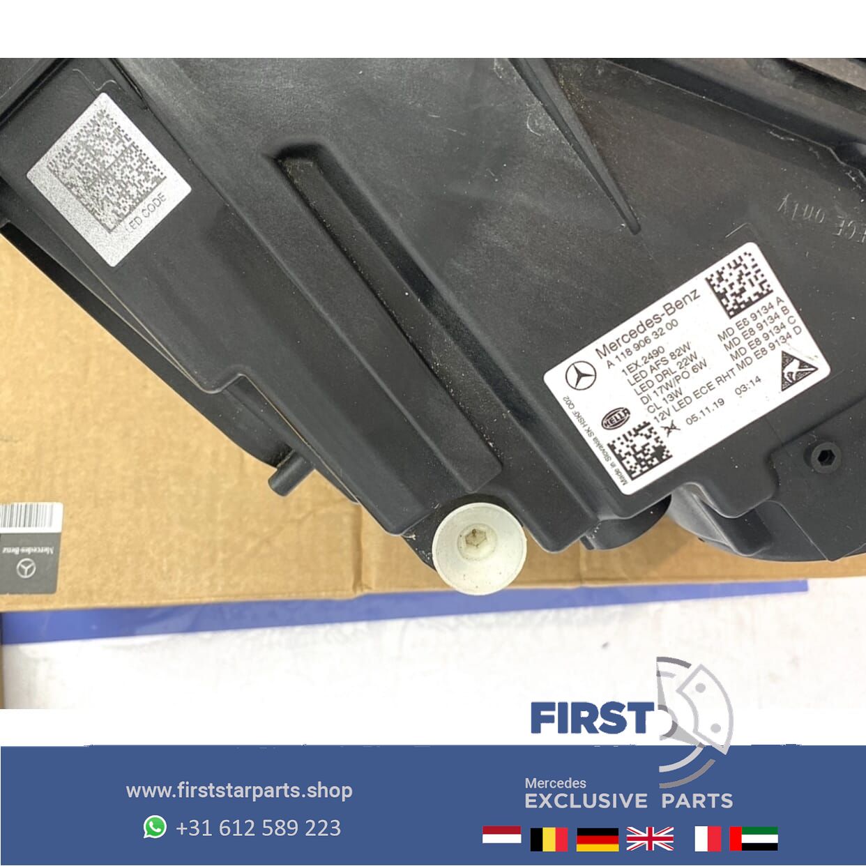 W118 LED MULTIBEAM KOPLAMPEN Mercedes CLA 2018-2022 LINKS RECHTS originalINEEL headlight left and right usado en Menorca foto 5