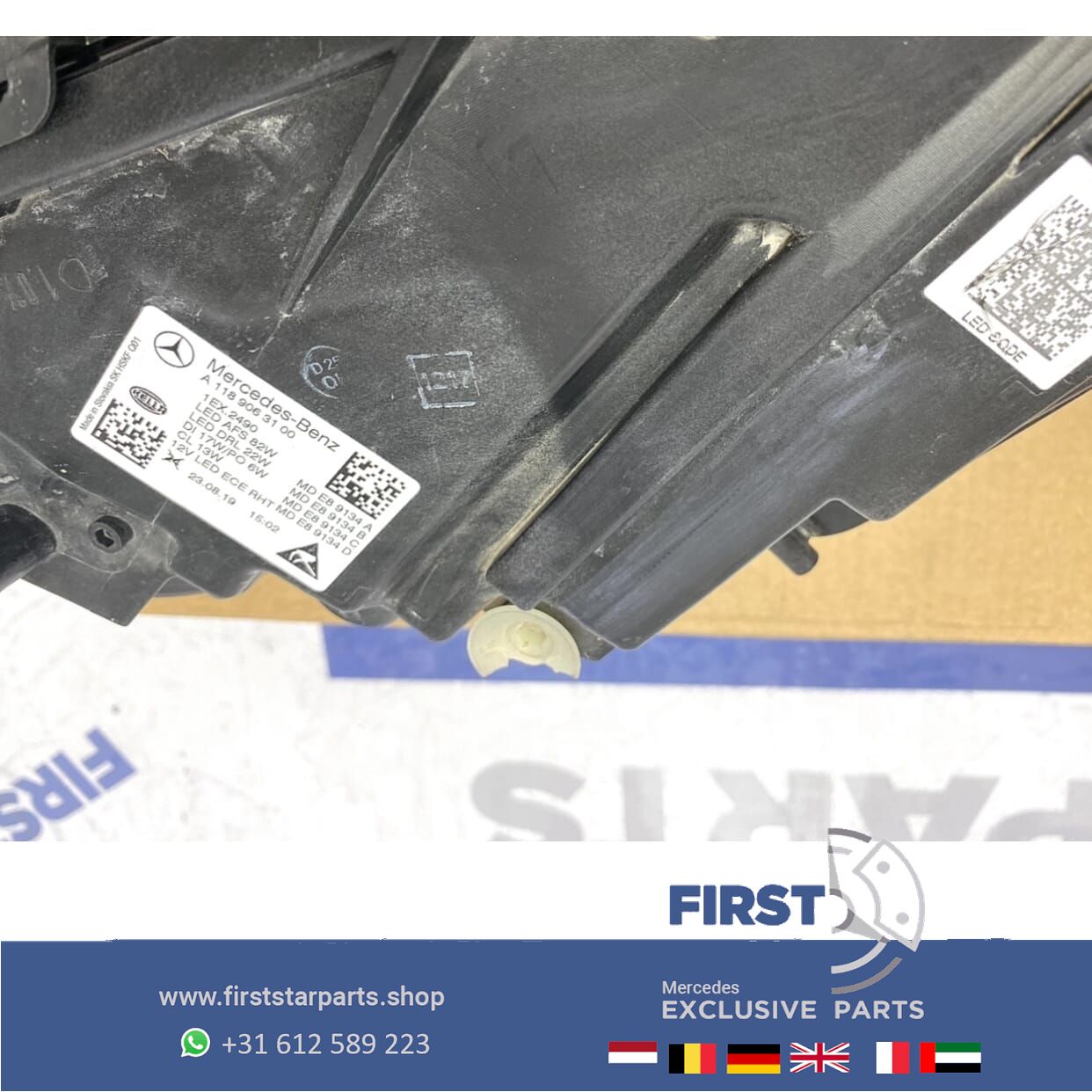 W118 LED MULTIBEAM KOPLAMPEN Mercedes CLA 2018-2022 LINKS RECHTS originalINEEL headlight left and right usado en Menorca foto 7