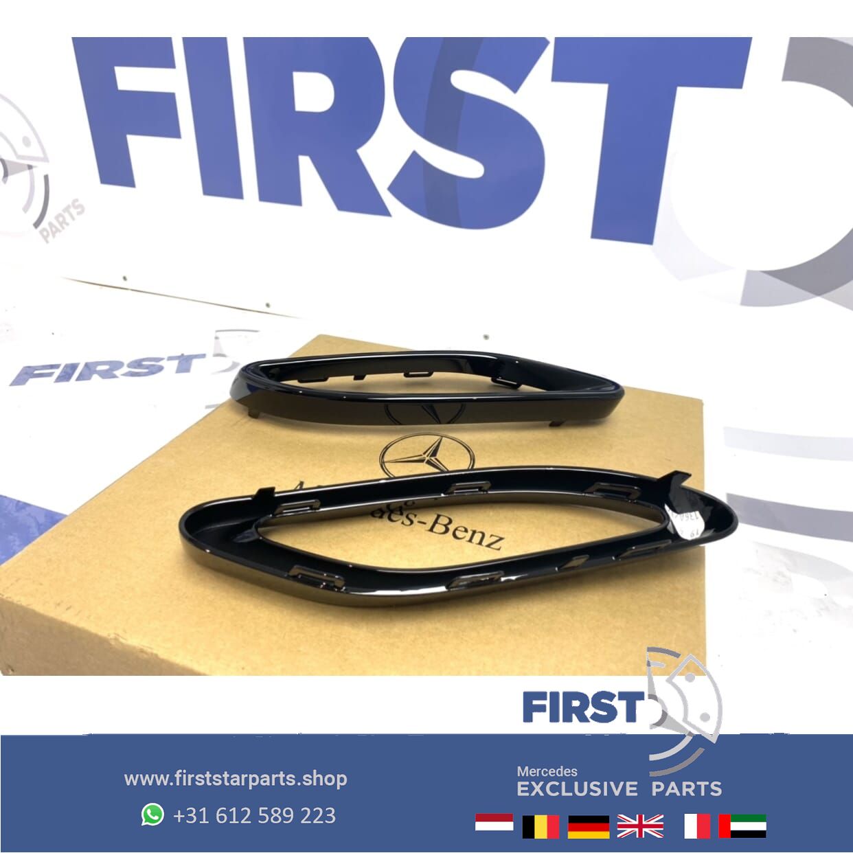 Mercedes Night Pakket AMG escape SIERLIJST W177 W247 W205 W118 H247 W213 W253 X247 W166 escapeSIERSTUK ZWART SET L/R exhaust decoration usado en Menorca foto 3