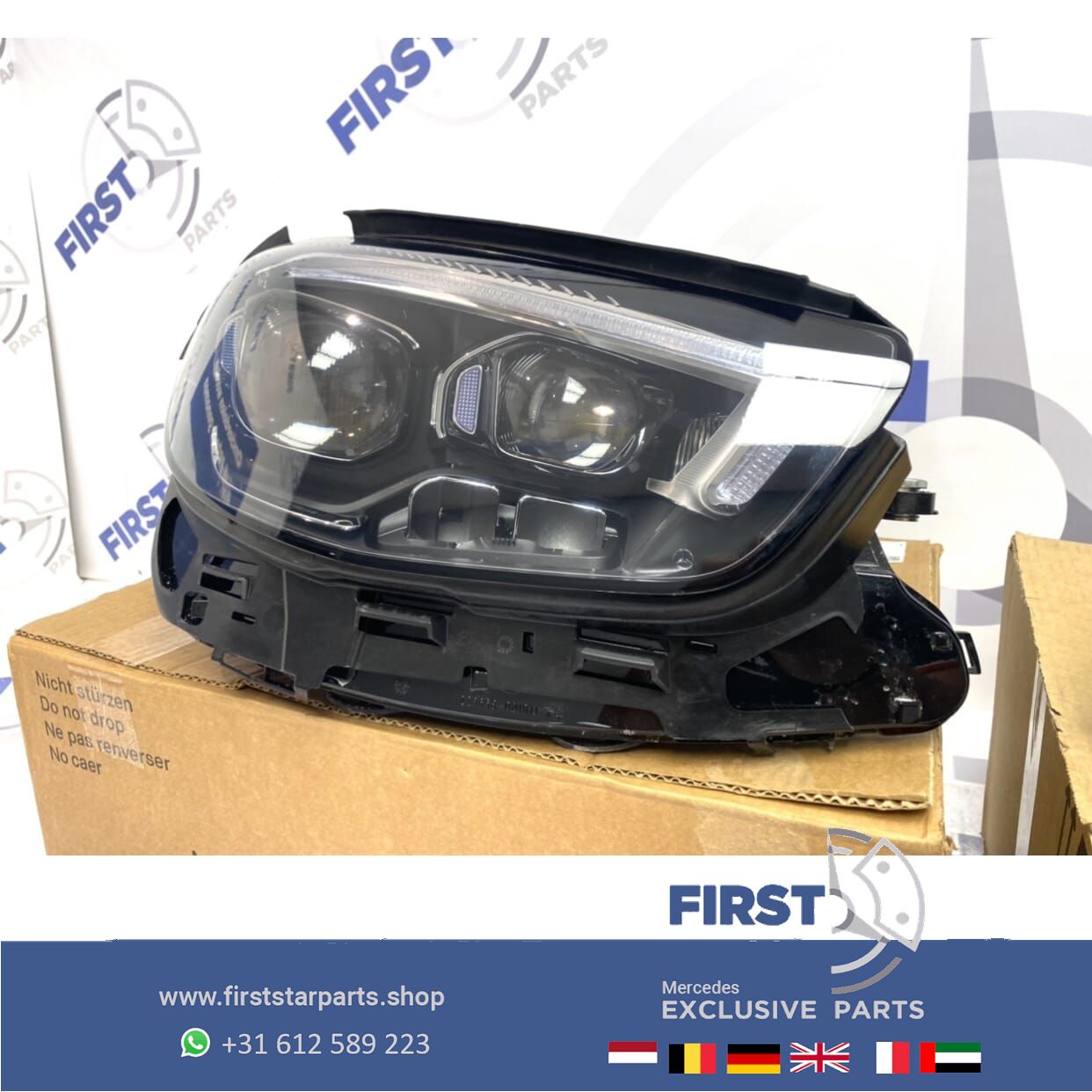 W213 E Clase FACELIFT LED MULTIBEAM KOPLAMPEN SET 2019-2022 originalineel Mercedes LINKS+RECHTS headlight left and right usado en Menorca foto 5