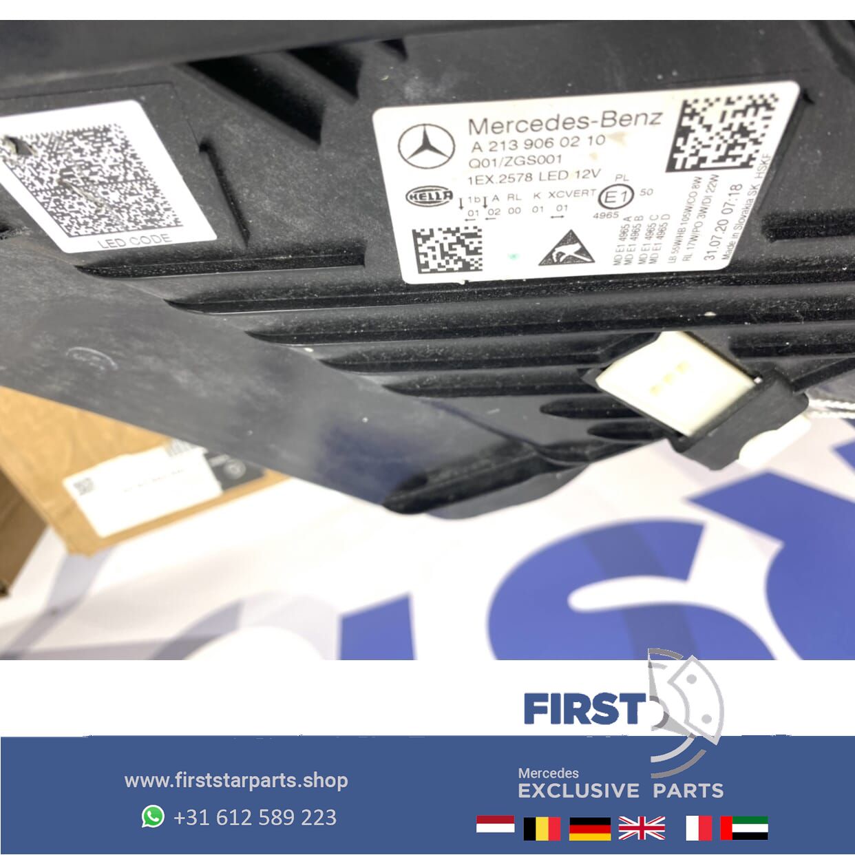 W213 C238 E Clase FACELIFT 2021 MULTIBEAM LED KOPLAMP SET LINKS+RECHTS completo originalineel Mercedes 2019-2022 headlight left and right usado en Menorca foto 7