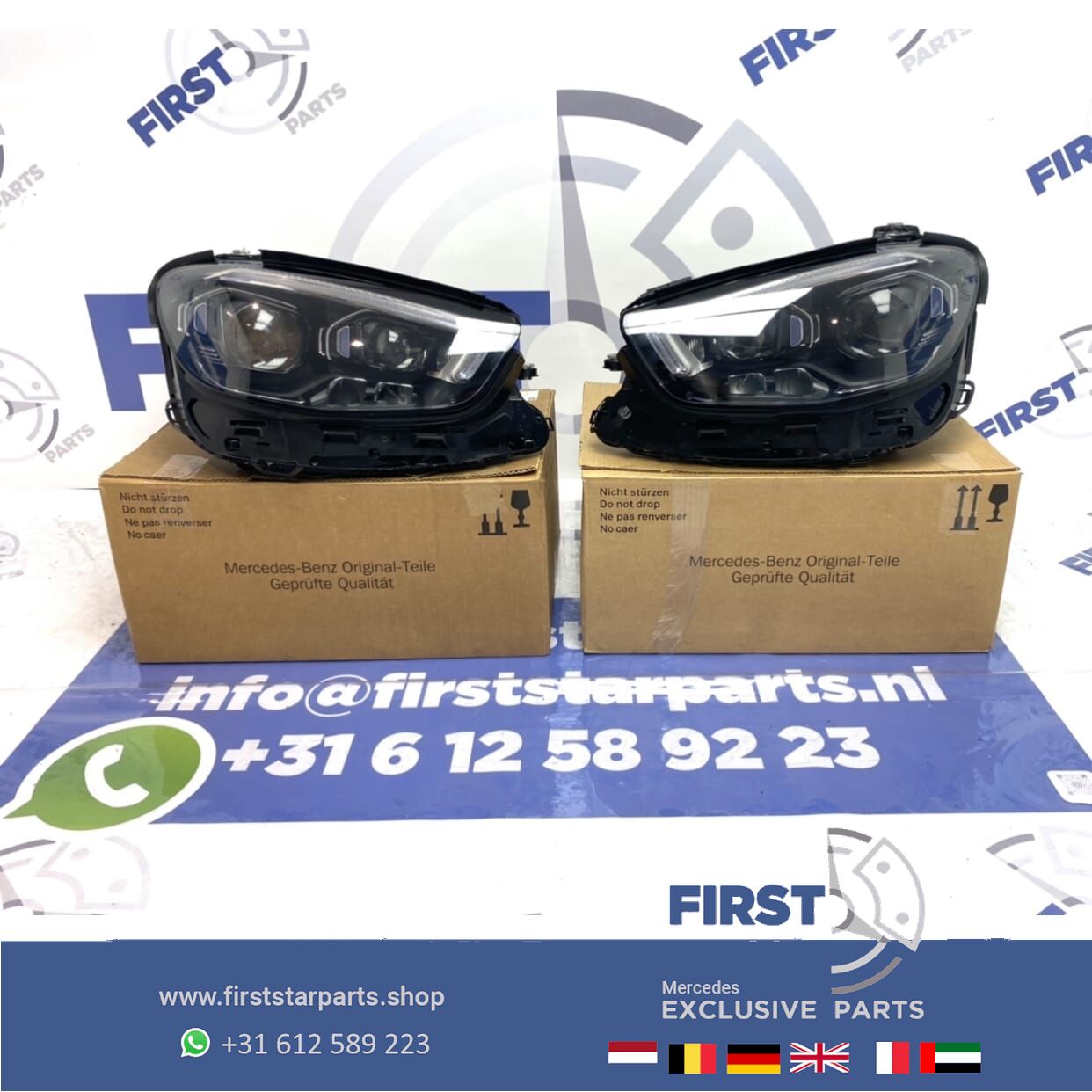 W213 C238 E Clase FACELIFT 2021 MULTIBEAM LED KOPLAMP SET LINKS+RECHTS completo originalineel Mercedes 2019-2022 headlight left and right usado en Menorca