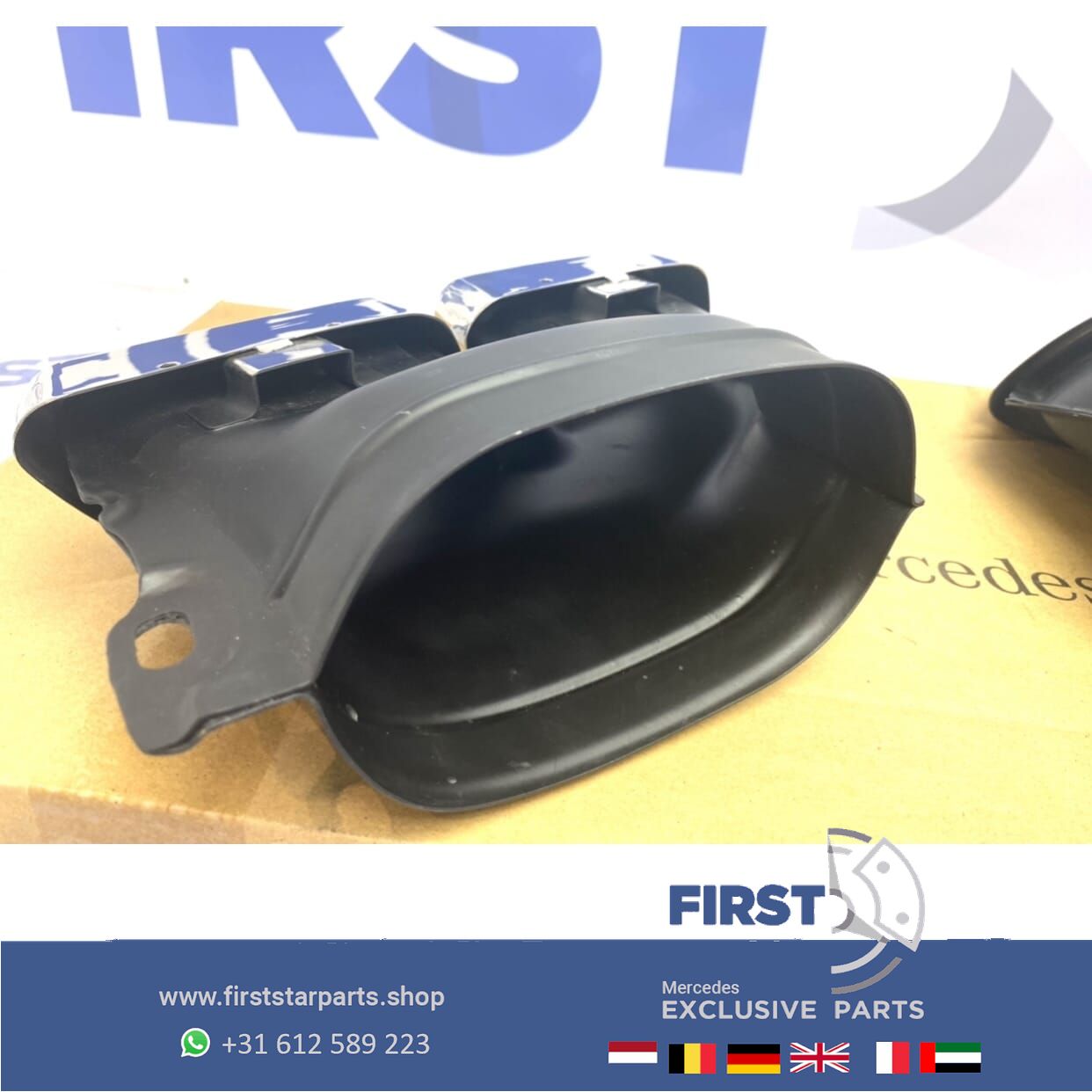 W205 C63 AMG escapeSIERSTUKKEN SET CHROOM voor Mercedes C Clase 2014-2018 LINKS+RECHTS exhaust decoration usado en Menorca foto 6