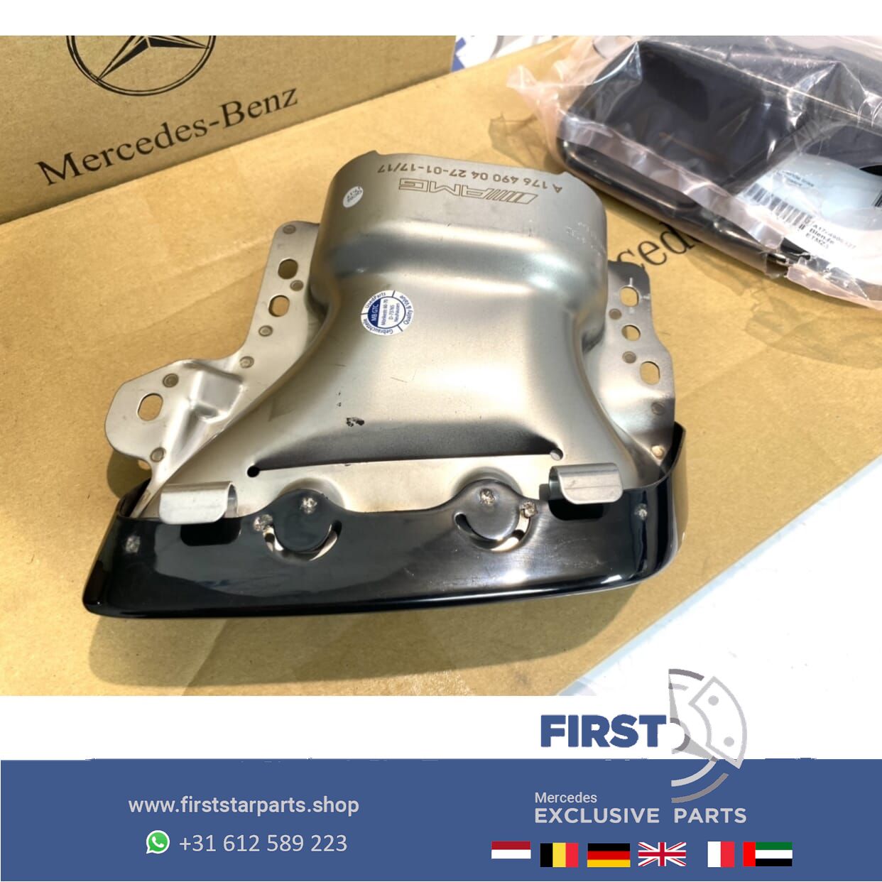 Mercedes A CLA GLA 45 AMG SIERSTUKKEN SET ZWART 2013-2019 SIERSTUK LINKS + RECHTS A45 CLA45 GLA45 Night Pakket exhaust decoration usado en Menorca foto 6