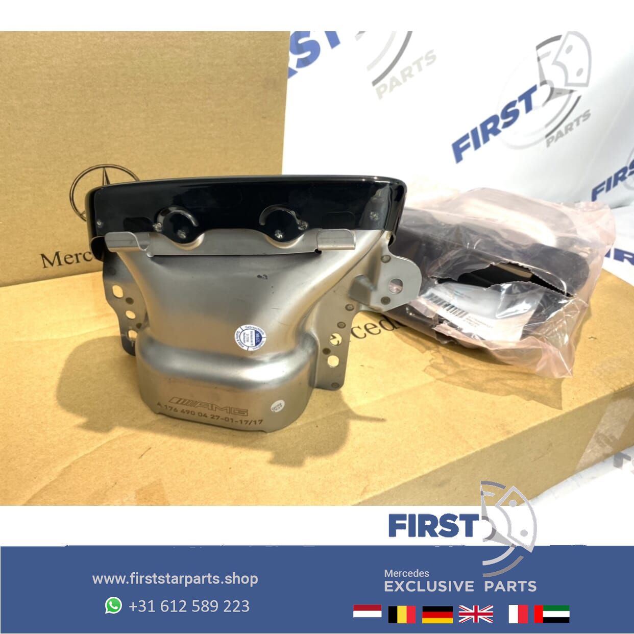 Mercedes A CLA GLA 45 AMG SIERSTUKKEN SET ZWART 2013-2019 SIERSTUK LINKS + RECHTS A45 CLA45 GLA45 Night Pakket exhaust decoration usado en Menorca foto 5