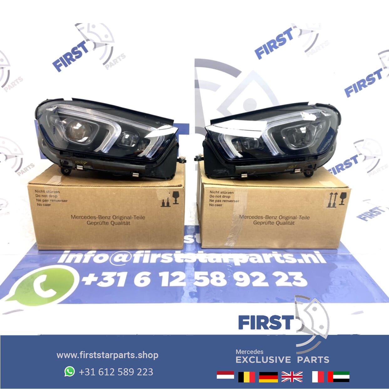 W167 V167 C167 GLE MULTIBEAM LED KOPLAMPEN Mercedes 2019-2021 originalINEEL LINKS of RECHTS headlight left and right usado en Menorca