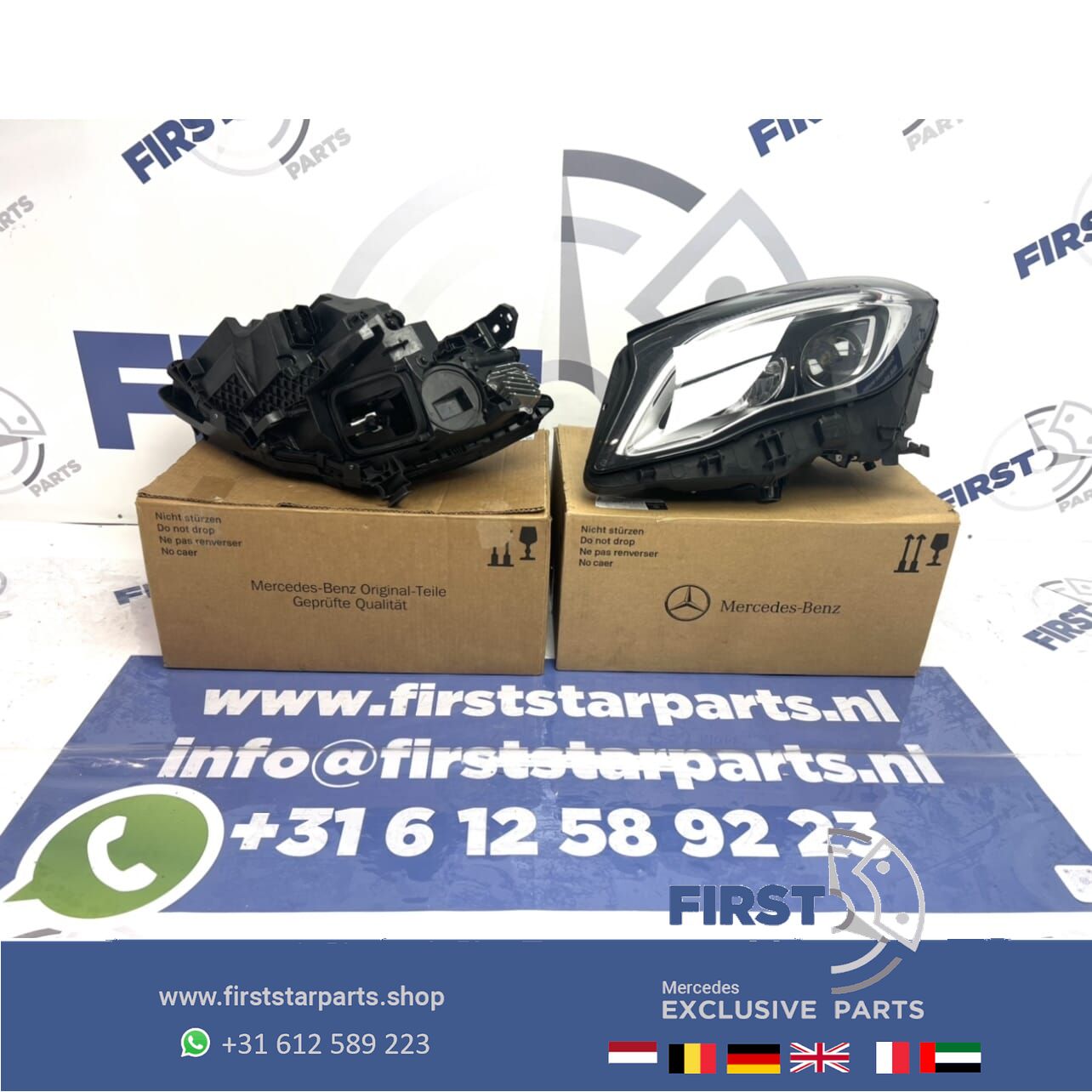 W156 X156 GLA FACELIFT LED KOPLAMPEN SET High Performance LINKS + RECHTS 2016-2020 originalINEEL headlight left and right usado en Menorca foto 6