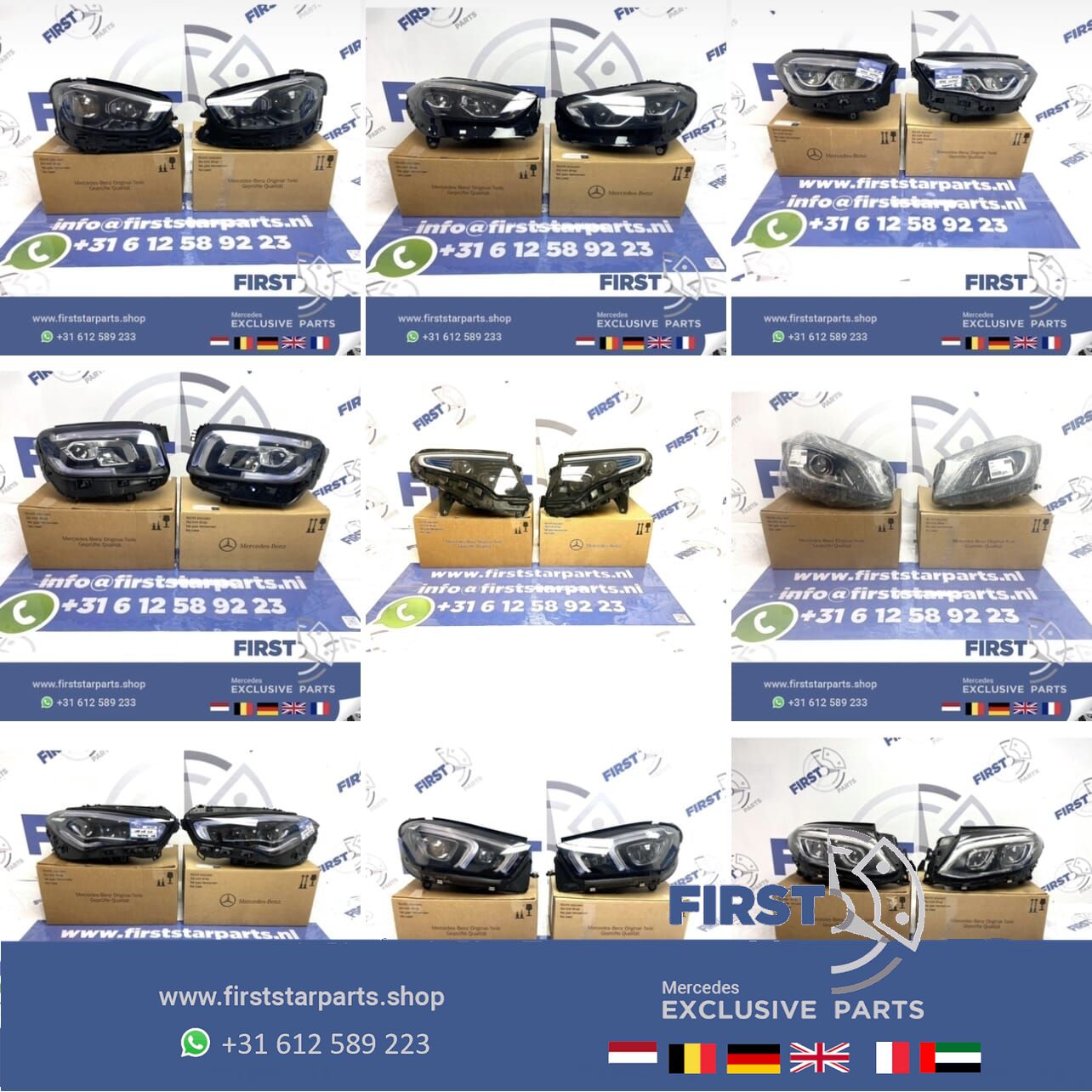 W156 X156 GLA FACELIFT LED KOPLAMPEN SET High Performance LINKS + RECHTS 2016-2020 originalINEEL headlight left and right usado en Menorca foto 9