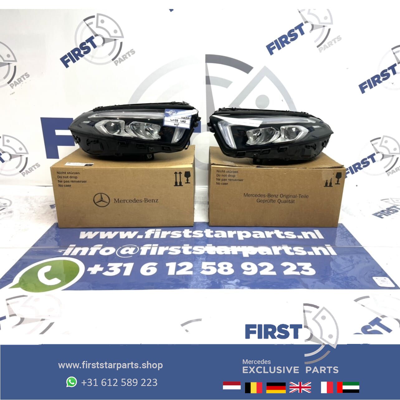 W177 A35 AMG Koplamp SET LINKS RECHTS LED High Performance originalINEEL Mercedes A Clase 2020 headlight left and right usado en Menorca