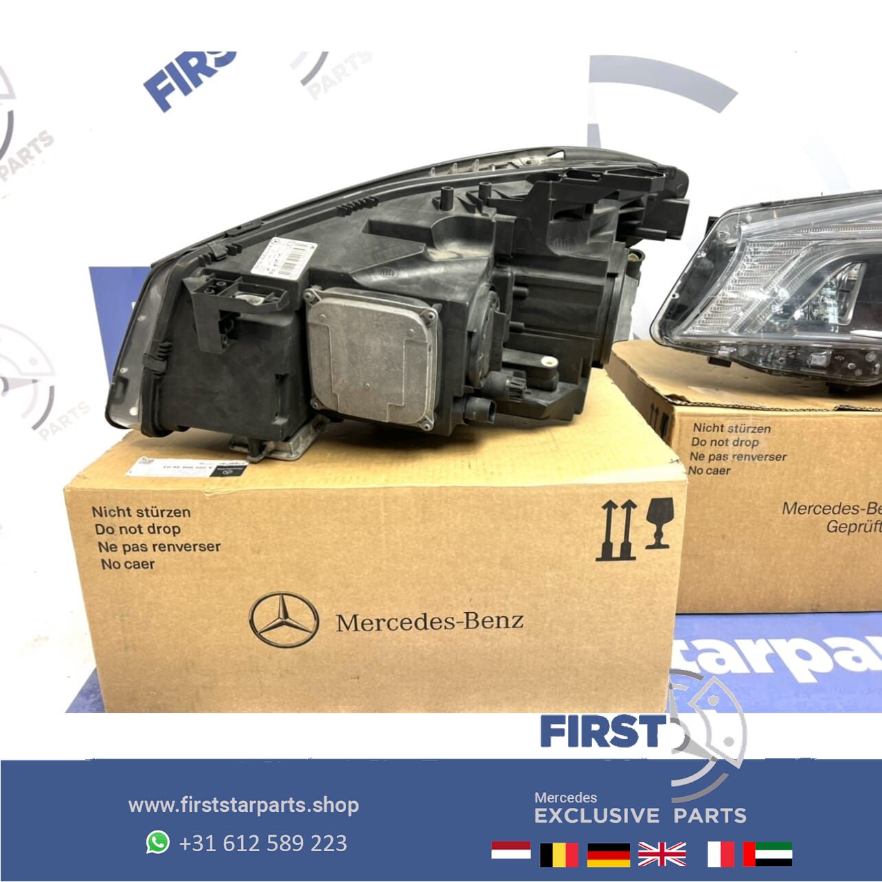 W117 X117 CLA ILS BIXENON LED Koplamp LINKS RECHTS SET Mercedes 2013-2016 RODE RING originalineel EDITION 1 CLA45 AMG / 250 headlight left and right usado en Menorca foto 11