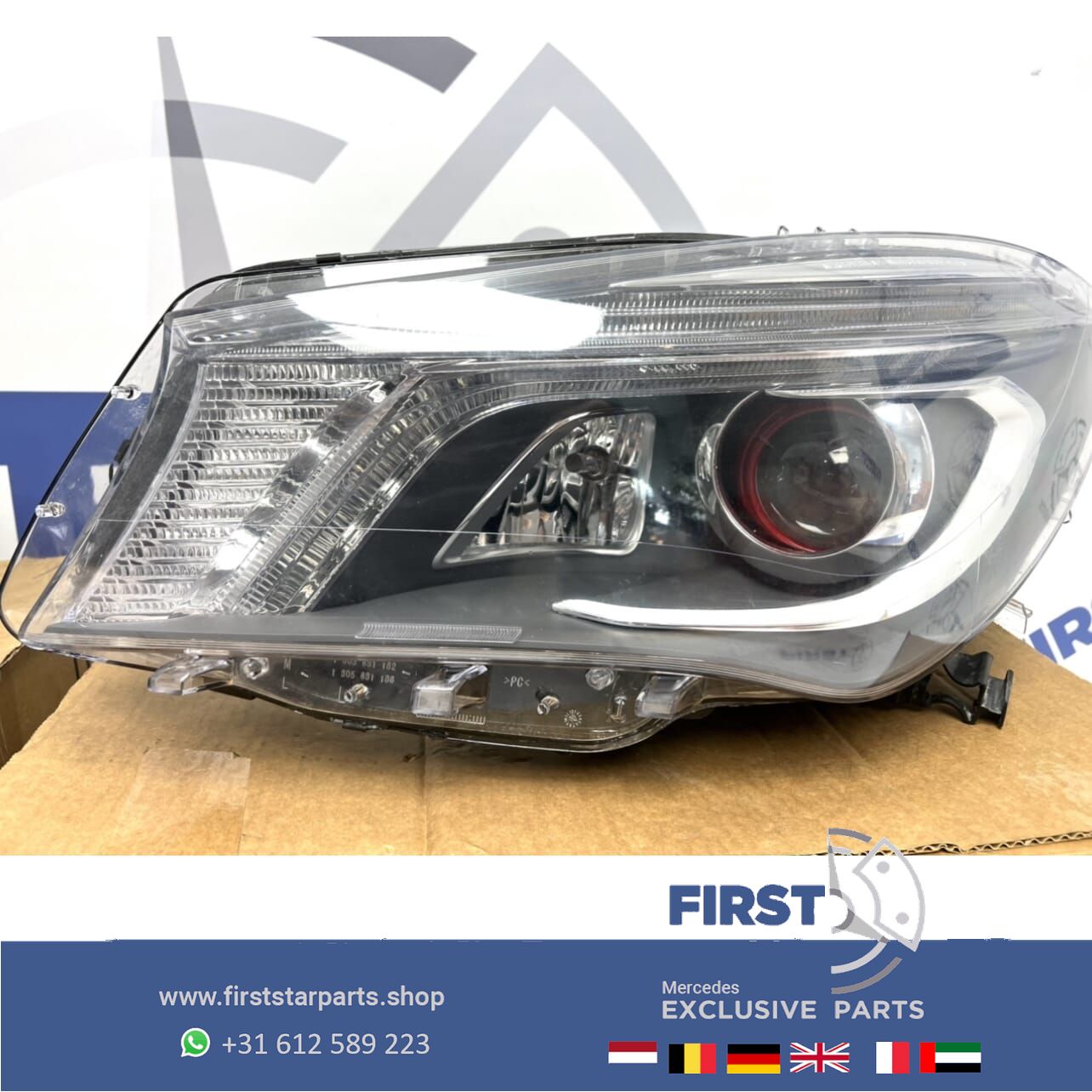 W117 X117 CLA ILS BIXENON LED Koplamp LINKS RECHTS SET Mercedes 2013-2016 RODE RING originalineel EDITION 1 CLA45 AMG / 250 headlight left and right usado en Menorca foto 6