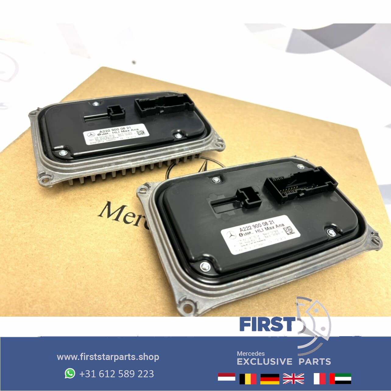 A2229000821 LED BI XENON KOPLAMP MODULE LINKS / RECHTS W176 W117 W156 W246 W205 W213 W238 W463 W218 W253 W166 W222 W447 A B C CLA E GLA GLC GLE S V Clase Mercedes headlight adjustment motor usado en Menorca foto 5
