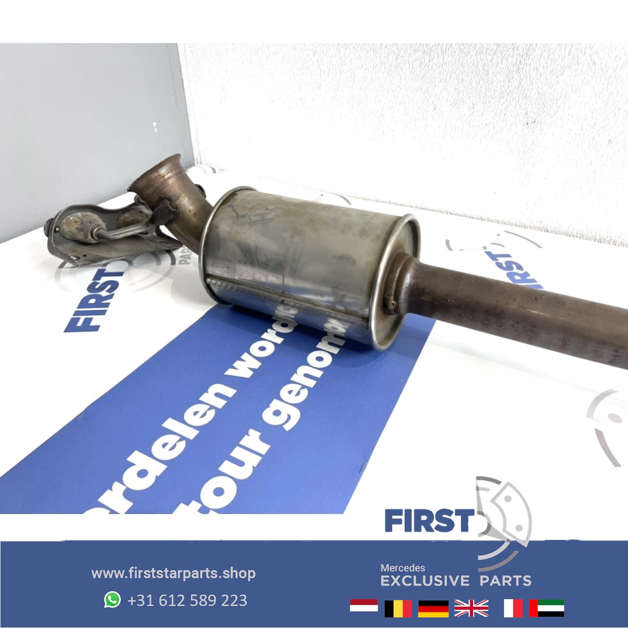 W176 A Clase Pre-Facelift escape + demper originalineel Mercedes 176 2012-2018 completo muffler middle muffler usado en Menorca foto 6