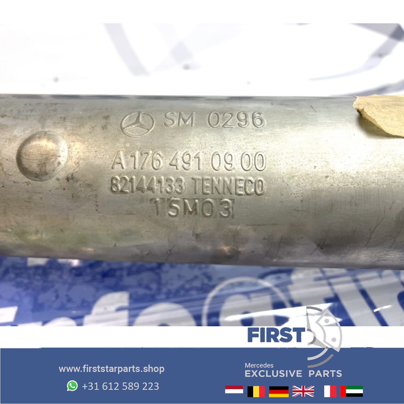 W176 A Clase Pre-Facelift escape + demper originalineel Mercedes 176 2012-2018 completo muffler middle muffler usado en Menorca foto 3