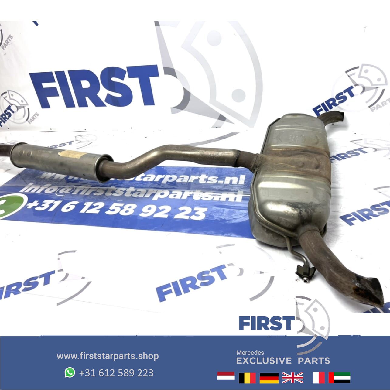 W176 A Clase Pre-Facelift escape + demper originalineel Mercedes 176 2012-2018 completo muffler middle muffler usado en Menorca foto 4