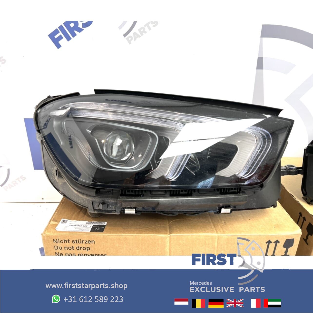 W167 V167 C167 GLE 63 AMG LED HIGH PERFORMANCE KOPLAMPEN SET Mercedes 2019-2021 originalINEEL LINKS EN RECHTS headlight left and right usado en Menorca foto 4