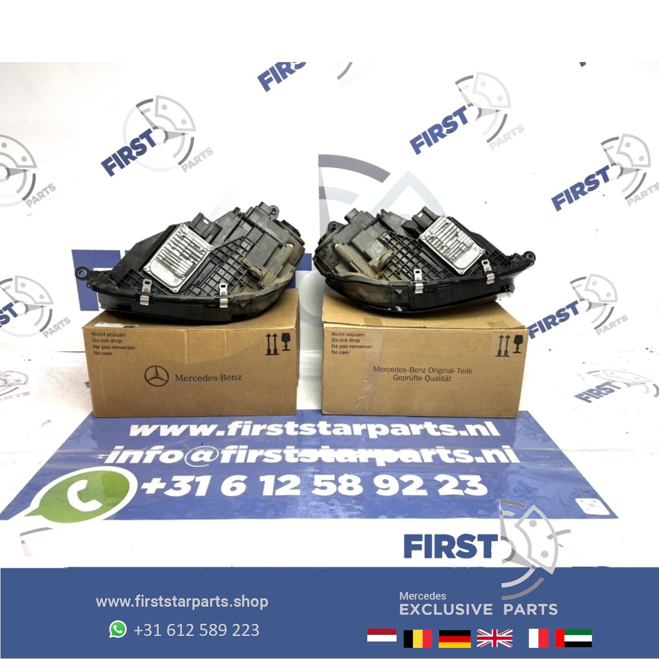 W167 V167 C167 GLE 63 AMG LED HIGH PERFORMANCE KOPLAMPEN SET Mercedes 2019-2021 originalINEEL LINKS EN RECHTS headlight left and right usado en Menorca foto 11