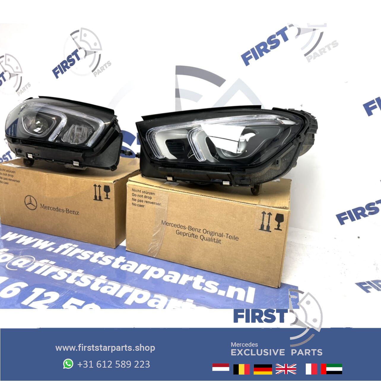 W167 V167 C167 GLE 63 AMG LED HIGH PERFORMANCE KOPLAMPEN SET Mercedes 2019-2021 originalINEEL LINKS EN RECHTS headlight left and right usado en Menorca foto 3