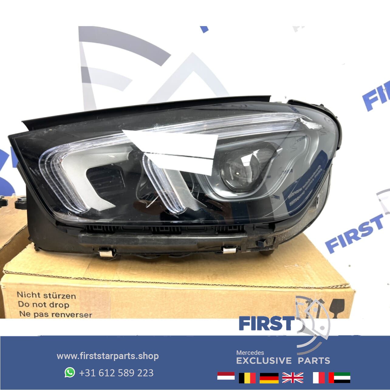W167 V167 C167 GLE 63 AMG LED HIGH PERFORMANCE KOPLAMPEN SET Mercedes 2019-2021 originalINEEL LINKS EN RECHTS headlight left and right usado en Menorca foto 5