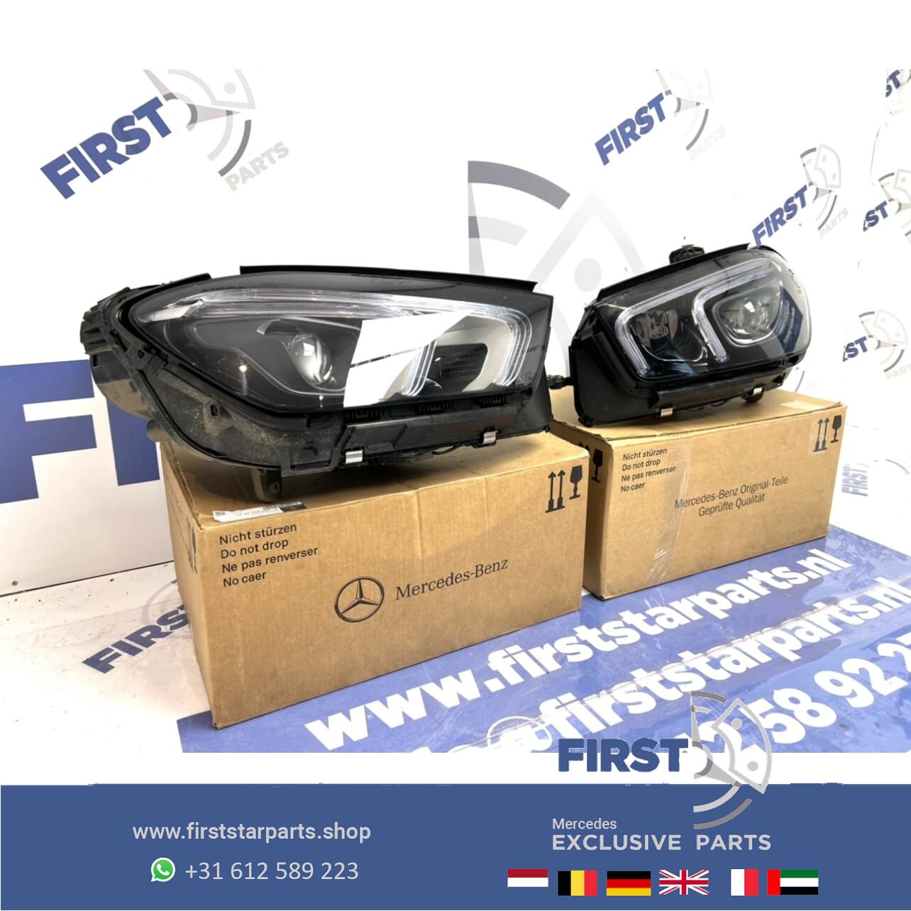 W167 V167 C167 GLE 63 AMG LED HIGH PERFORMANCE KOPLAMPEN SET Mercedes 2019-2021 originalINEEL LINKS EN RECHTS headlight left and right usado en Menorca foto 2